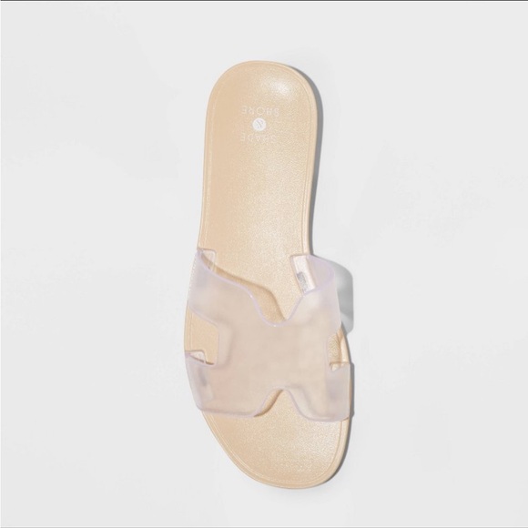 NWT SHADE AND SHORE jelly slide sandals - Picture 3 of 5